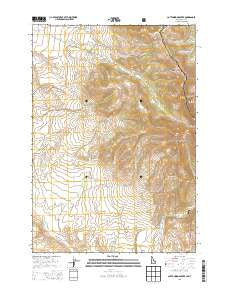 Cottonwood Creek Idaho Current topographic map, 1:24000 scale, 7.5 X 7.5 Minute, Year 2013