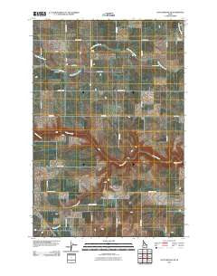 Cottonwood NE Idaho Historical topographic map, 1:24000 scale, 7.5 X 7.5 Minute, Year 2010