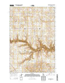 Cottonwood NE Idaho Current topographic map, 1:24000 scale, 7.5 X 7.5 Minute, Year 2013