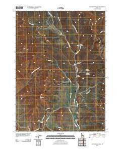Cottonwood Peak Idaho Historical topographic map, 1:24000 scale, 7.5 X 7.5 Minute, Year 2010