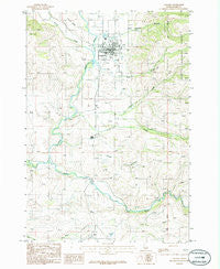 Council Idaho Historical topographic map, 1:24000 scale, 7.5 X 7.5 Minute, Year 1986
