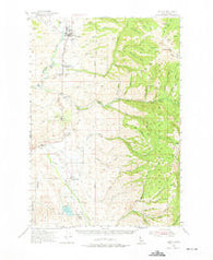 Council Idaho Historical topographic map, 1:62500 scale, 15 X 15 Minute, Year 1954