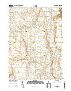 Cowan Reservoir Idaho Current topographic map, 1:24000 scale, 7.5 X 7.5 Minute, Year 2013