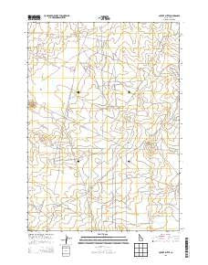 Coyote Butte Idaho Current topographic map, 1:24000 scale, 7.5 X 7.5 Minute, Year 2013