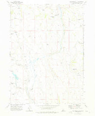 Crab Spring Butte Idaho Historical topographic map, 1:24000 scale, 7.5 X 7.5 Minute, Year 1972