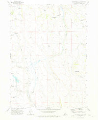 Crab Spring Butte Idaho Historical topographic map, 1:24000 scale, 7.5 X 7.5 Minute, Year 1972