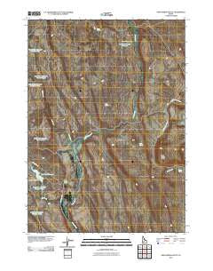 Crab Spring Butte Idaho Historical topographic map, 1:24000 scale, 7.5 X 7.5 Minute, Year 2010