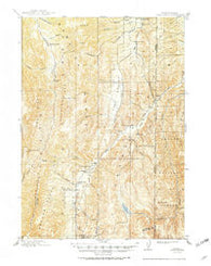 Crow Creek Wyoming Historical topographic map, 1:62500 scale, 15 X 15 Minute, Year 1915