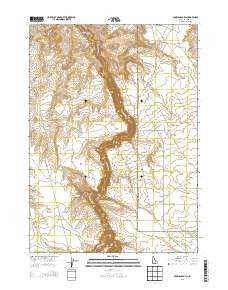 Crowbar Gulch Idaho Current topographic map, 1:24000 scale, 7.5 X 7.5 Minute, Year 2013