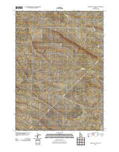 Crows Nest Butte Idaho Historical topographic map, 1:24000 scale, 7.5 X 7.5 Minute, Year 2010