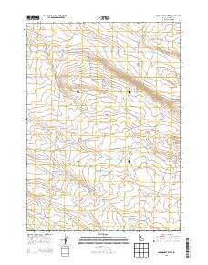 Crows Nest Butte Idaho Current topographic map, 1:24000 scale, 7.5 X 7.5 Minute, Year 2013
