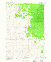 Crystal Butte Idaho Historical topographic map, 1:24000 scale, 7.5 X 7.5 Minute, Year 1965