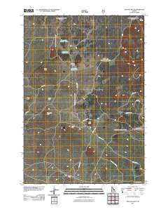 Crystal Butte Idaho Historical topographic map, 1:24000 scale, 7.5 X 7.5 Minute, Year 2011