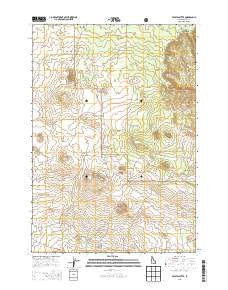 Crystal Butte Idaho Current topographic map, 1:24000 scale, 7.5 X 7.5 Minute, Year 2013