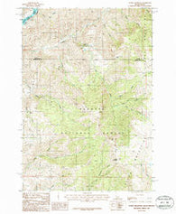 Cuddy Mountain Idaho Historical topographic map, 1:24000 scale, 7.5 X 7.5 Minute, Year 1987
