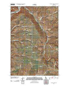 Culdesac North Idaho Historical topographic map, 1:24000 scale, 7.5 X 7.5 Minute, Year 2010