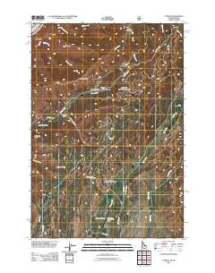 Cuprum Idaho Historical topographic map, 1:24000 scale, 7.5 X 7.5 Minute, Year 2011