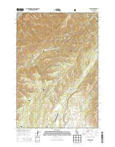 Cuprum Idaho Current topographic map, 1:24000 scale, 7.5 X 7.5 Minute, Year 2013