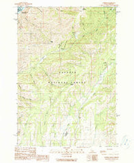 Cuprum Idaho Historical topographic map, 1:24000 scale, 7.5 X 7.5 Minute, Year 1990