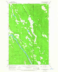 Curley Creek Idaho Historical topographic map, 1:24000 scale, 7.5 X 7.5 Minute, Year 1965