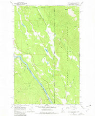 Curley Creek Idaho Historical topographic map, 1:24000 scale, 7.5 X 7.5 Minute, Year 1965