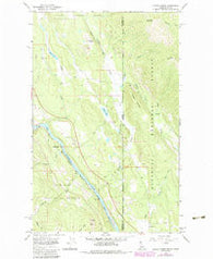 Curley Creek Idaho Historical topographic map, 1:24000 scale, 7.5 X 7.5 Minute, Year 1965