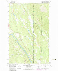 Curley Creek Idaho Historical topographic map, 1:24000 scale, 7.5 X 7.5 Minute, Year 1965