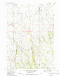 Curtis Draw Idaho Historical topographic map, 1:24000 scale, 7.5 X 7.5 Minute, Year 1980