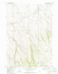 Curtis Draw Idaho Historical topographic map, 1:24000 scale, 7.5 X 7.5 Minute, Year 1980