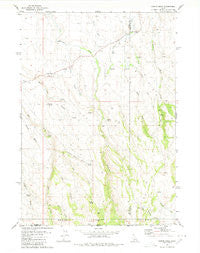 Curtis Draw Idaho Historical topographic map, 1:24000 scale, 7.5 X 7.5 Minute, Year 1980