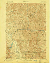 Custer Idaho Historical topographic map, 1:125000 scale, 30 X 30 Minute, Year 1922