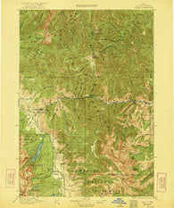Custer Idaho Historical topographic map, 1:125000 scale, 30 X 30 Minute, Year 1922