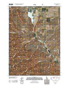 Daniels Idaho Historical topographic map, 1:24000 scale, 7.5 X 7.5 Minute, Year 2011