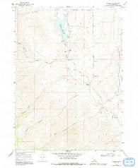 Daniels Idaho Historical topographic map, 1:24000 scale, 7.5 X 7.5 Minute, Year 1963