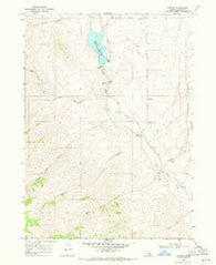 Daniels Idaho Historical topographic map, 1:24000 scale, 7.5 X 7.5 Minute, Year 1968