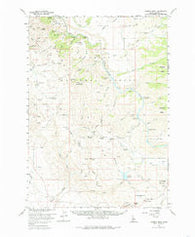 Danskin Peak Idaho Historical topographic map, 1:62500 scale, 15 X 15 Minute, Year 1960