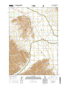 Darlington Idaho Current topographic map, 1:24000 scale, 7.5 X 7.5 Minute, Year 2013