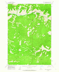 Dave Lewis Peak Idaho Historical topographic map, 1:24000 scale, 7.5 X 7.5 Minute, Year 1962