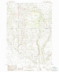 Davis Mountain Idaho Historical topographic map, 1:24000 scale, 7.5 X 7.5 Minute, Year 1986