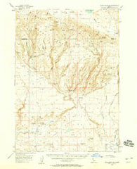 Davis Mountain Idaho Historical topographic map, 1:62500 scale, 15 X 15 Minute, Year 1957