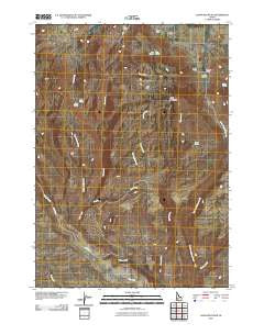 Davis Mountain Idaho Historical topographic map, 1:24000 scale, 7.5 X 7.5 Minute, Year 2010