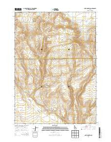 Davis Mountain Idaho Current topographic map, 1:24000 scale, 7.5 X 7.5 Minute, Year 2013