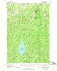 Deadwood Reservoir Idaho Historical topographic map, 1:62500 scale, 15 X 15 Minute, Year 1953