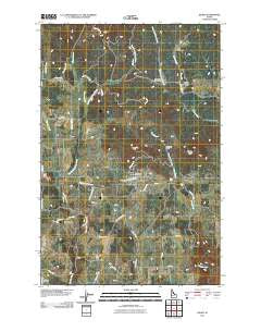 Deary Idaho Historical topographic map, 1:24000 scale, 7.5 X 7.5 Minute, Year 2011