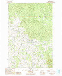 Deary Idaho Historical topographic map, 1:24000 scale, 7.5 X 7.5 Minute, Year 1990
