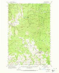 Deary Idaho Historical topographic map, 1:62500 scale, 15 X 15 Minute, Year 1961