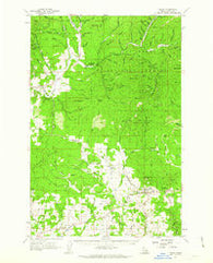 Deary Idaho Historical topographic map, 1:62500 scale, 15 X 15 Minute, Year 1961