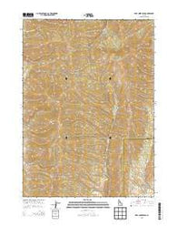 Deep Creek Peak Idaho Current topographic map, 1:24000 scale, 7.5 X 7.5 Minute, Year 2013