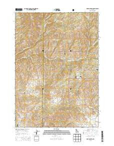 Deer Mountain Idaho Current topographic map, 1:24000 scale, 7.5 X 7.5 Minute, Year 2013