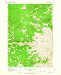 Degan Mtn Idaho Historical topographic map, 1:24000 scale, 7.5 X 7.5 Minute, Year 1962